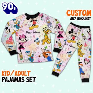 Custom Disney Friends Colorful Pajamas…