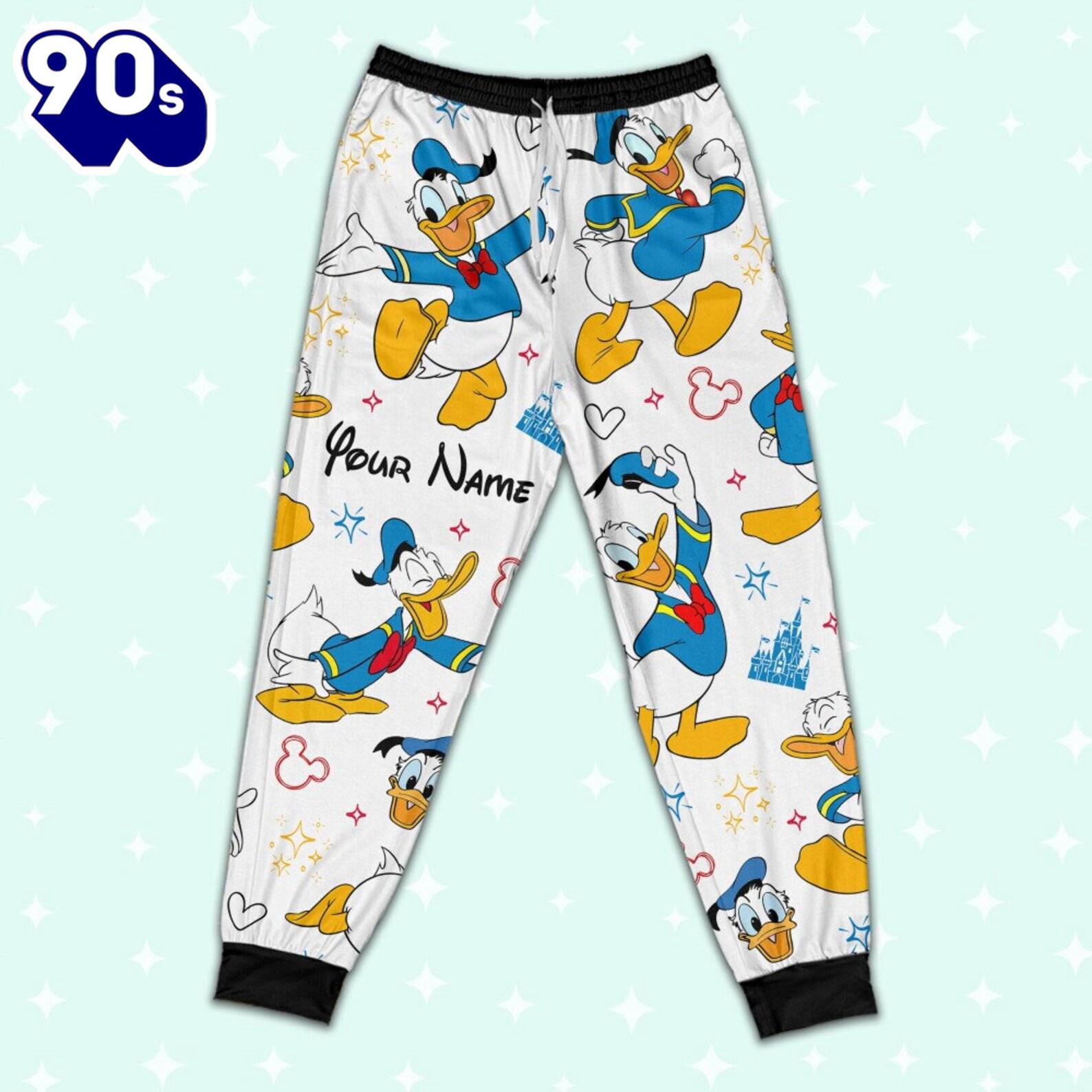 Custom Disney Friends Donald Colorful Pajamas Set - Family Disneyland Matching Pajamas Set Custom Disney Friends Donald Colorful Pajamas Set - Family Disneyland Matching Pajamas Set