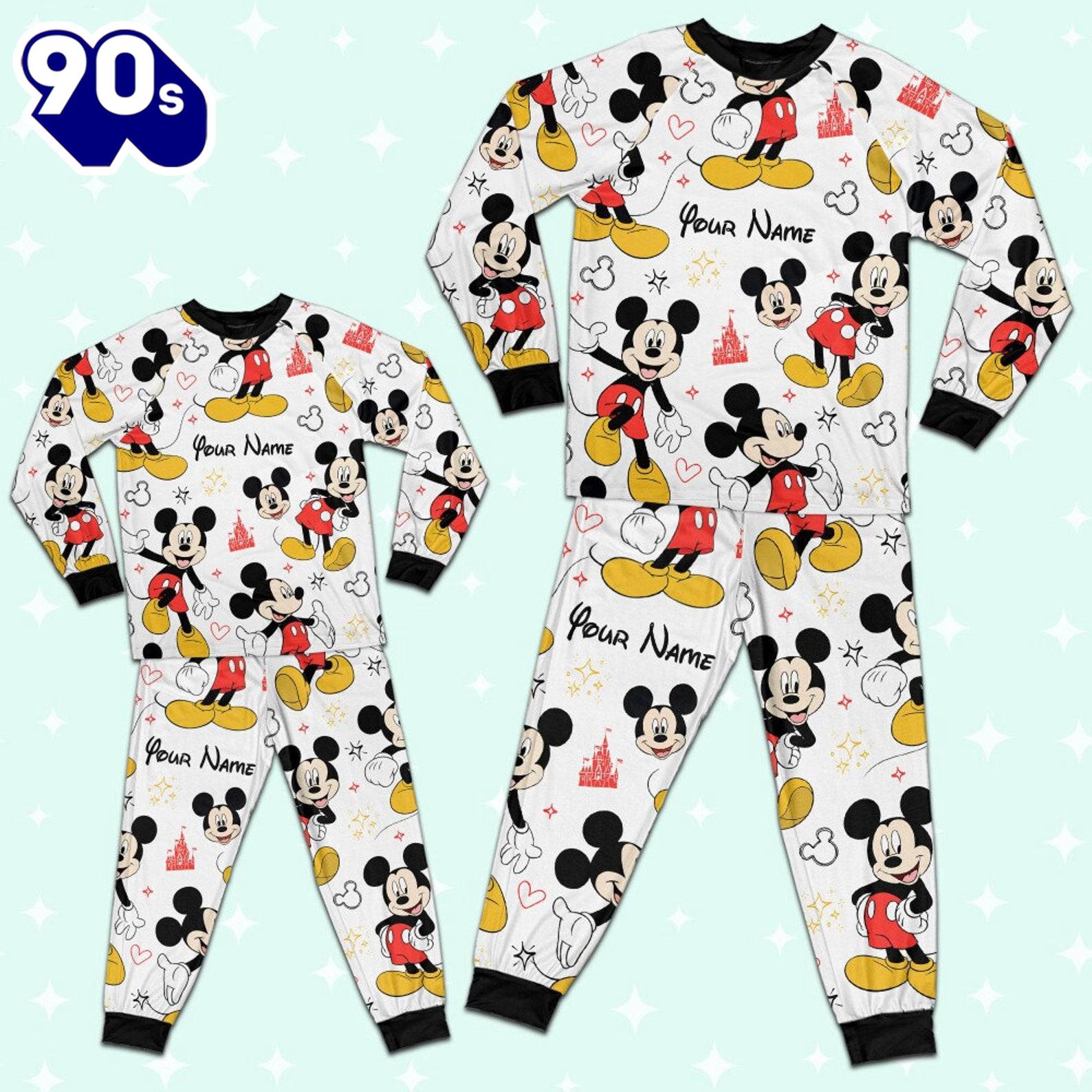 Custom Disney Friends Mickey Colorful Pajamas Set - Movie Cartoon Holiday Pajamas Custom Disney Friends Mickey Colorful Pajamas Set - Movie Cartoon Holiday Pajamas