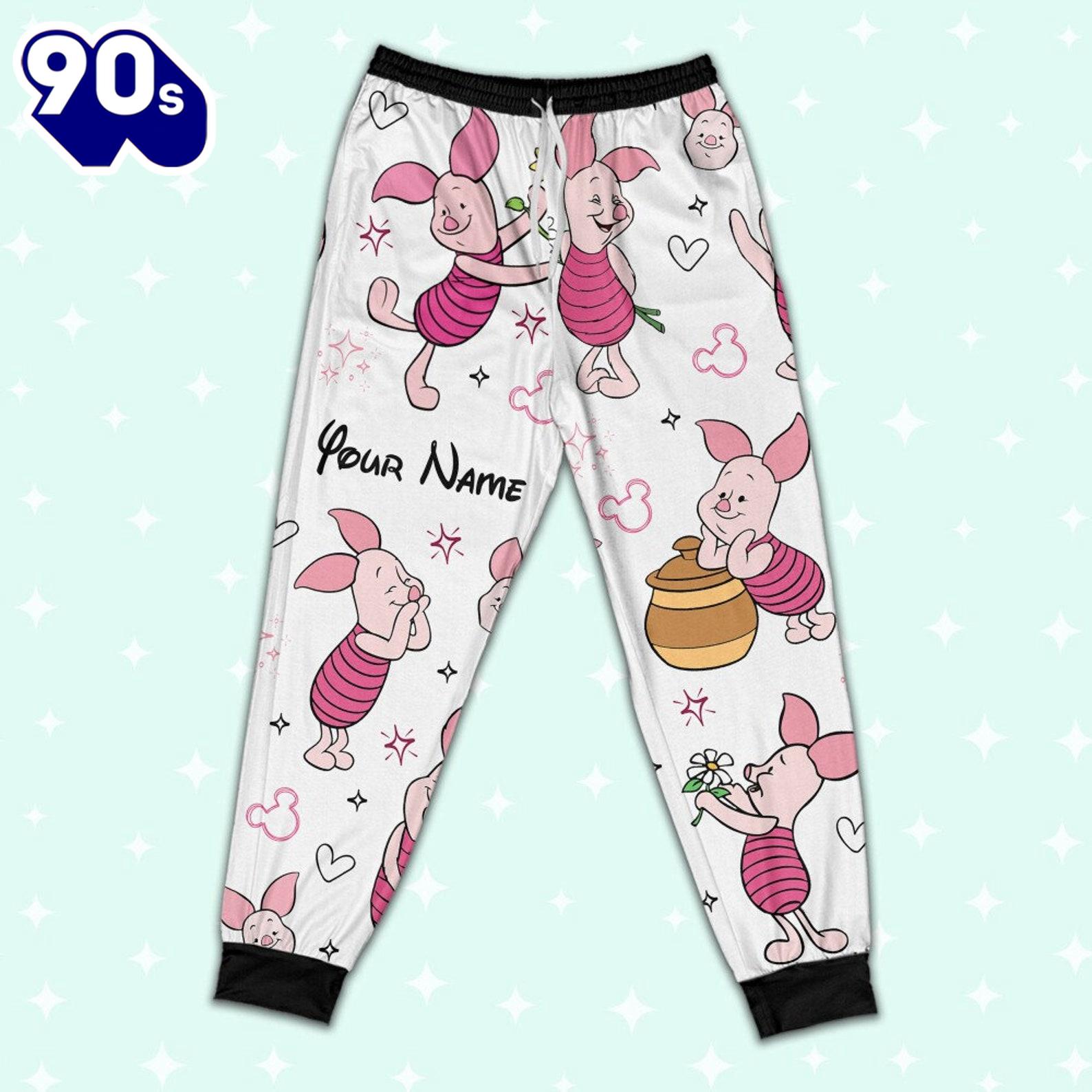 Custom Disney Friends Piglet Colorful Pajamas Set - Movie Cartoon Holiday Pajamas Custom Disney Friends Piglet Colorful Pajamas Set - Movie Cartoon Holiday Pajamas