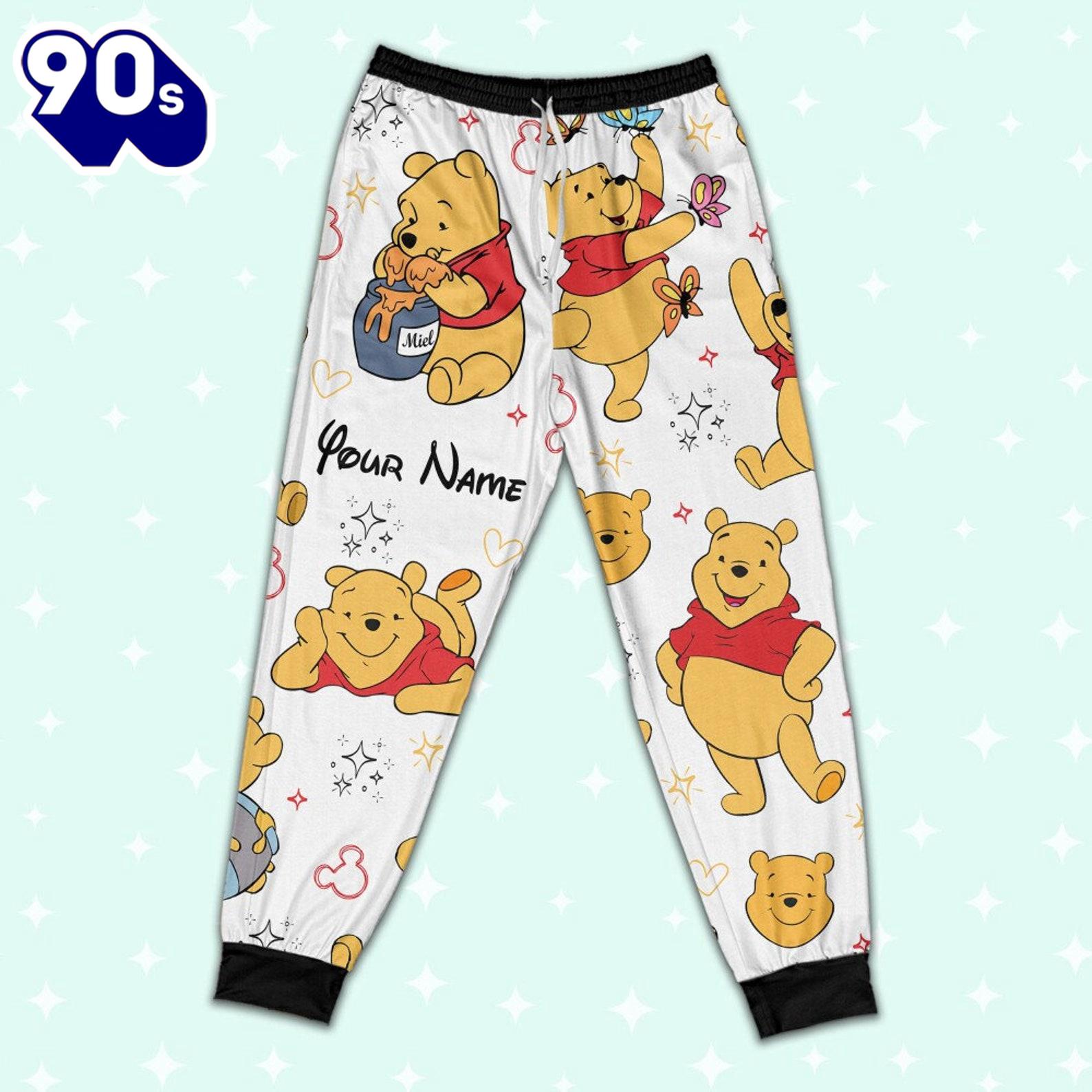 Custom Disney Friends Winnie the Pooh Colorful Pajamas Set - Movie Cartoon Holiday Pajamas Custom Disney Friends Winnie the Pooh Colorful Pajamas Set - Movie Cartoon Holiday Pajamas