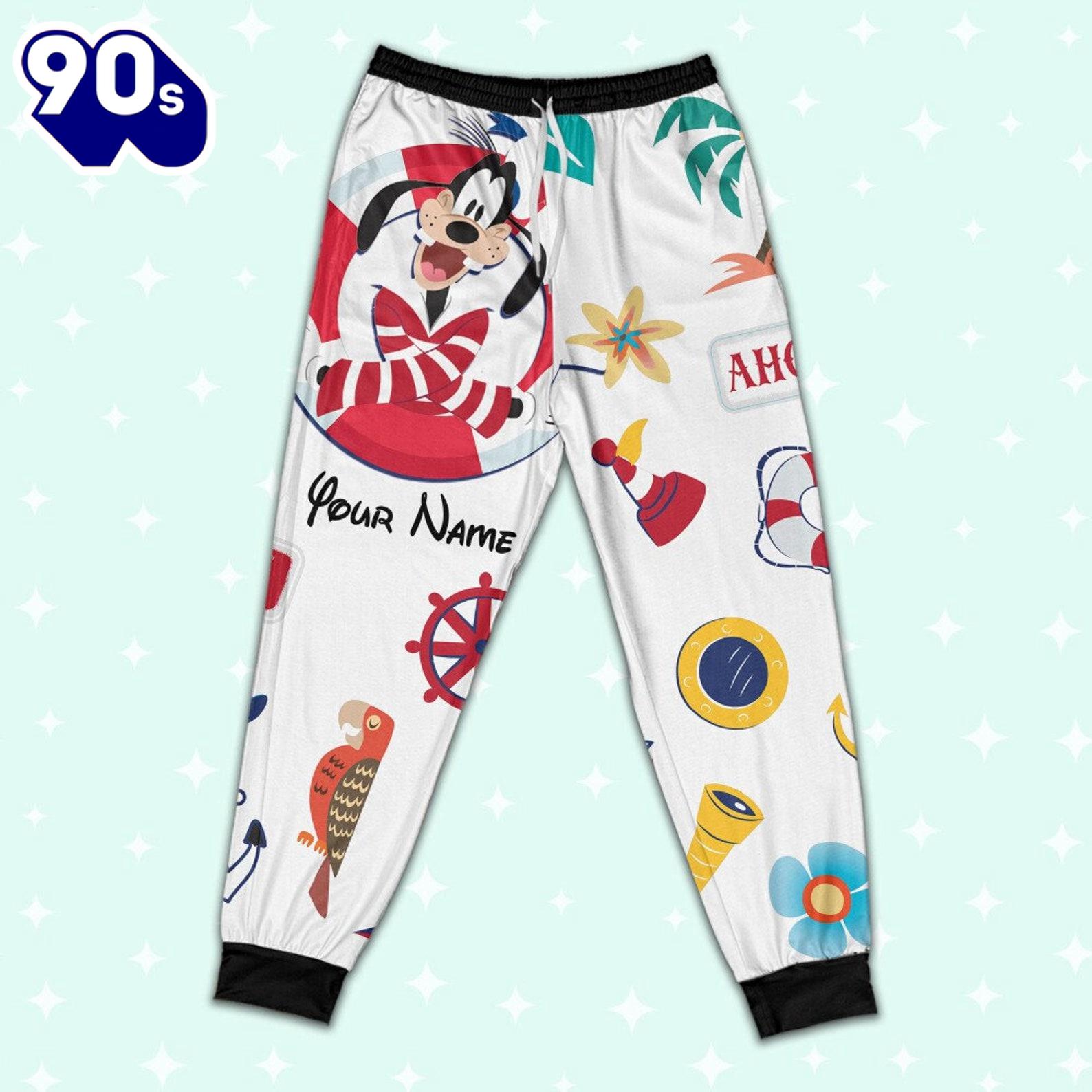 Custom Disney Goofy Cruise Trip Colorful Pajamas Set - Movie Cartoon Holiday Pajamas Custom Disney Goofy Cruise Trip Colorful Pajamas Set - Movie Cartoon Holiday Pajamas