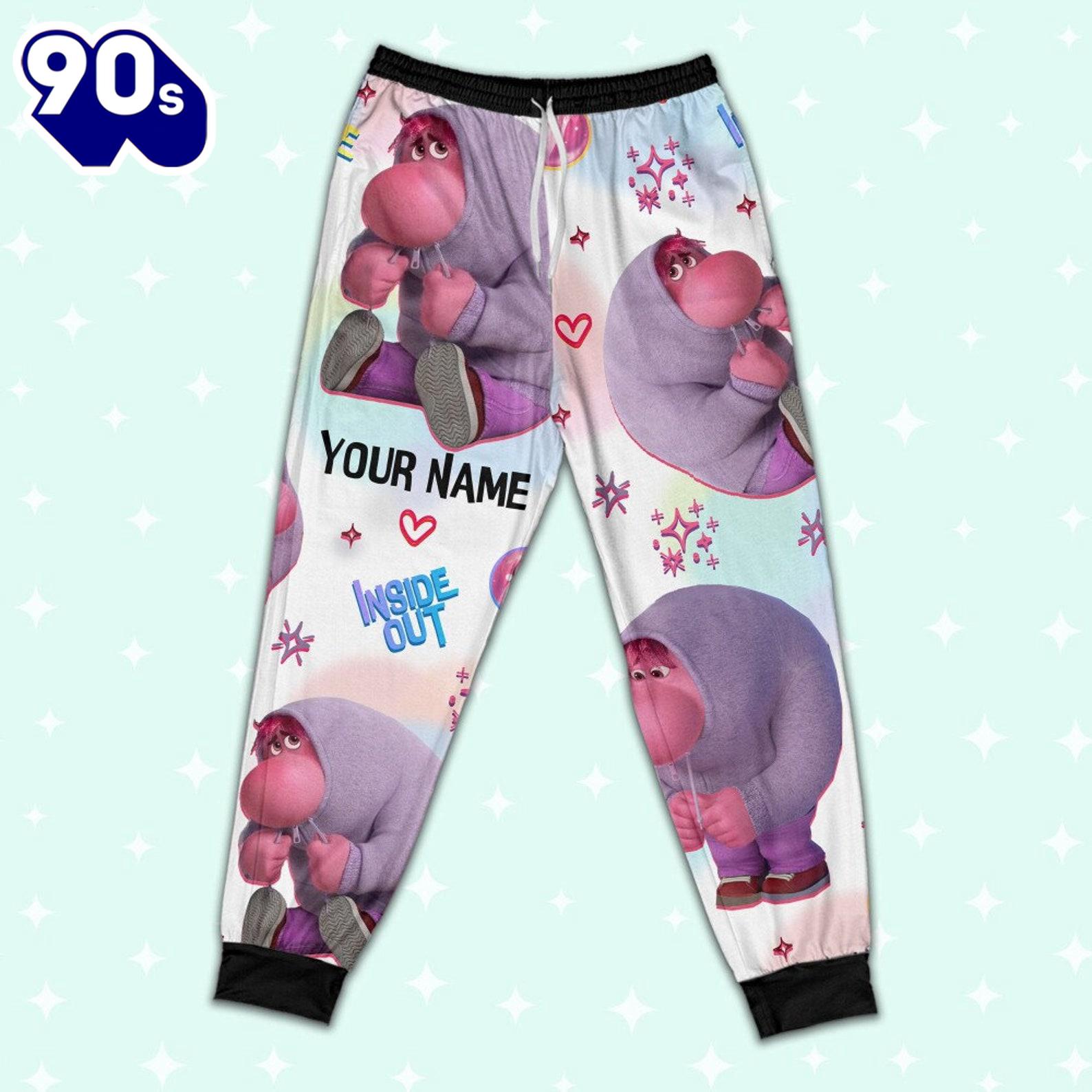 Custom Disney Inside Out Embarrassment Pink Color Pajamas Set - Movie Cartoon Holiday Pajamas Custom Disney Inside Out Embarrassment Pink Color Pajamas Set - Movie Cartoon Holiday Pajamas