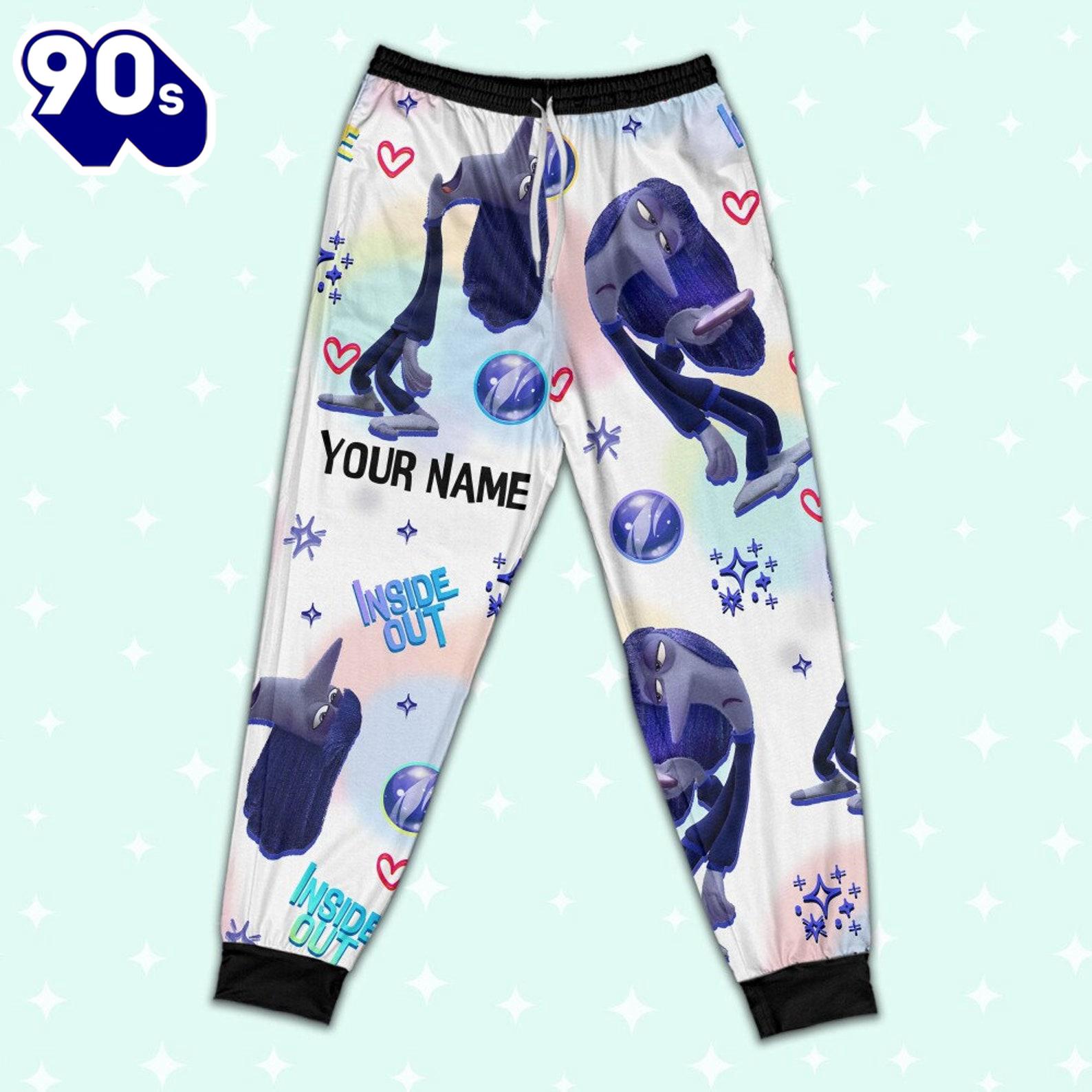 Custom Disney Inside Out Ennui Navy Color Pajamas Set - Movie Cartoon Holiday Pajamas Custom Disney Inside Out Ennui Navy Color Pajamas Set - Movie Cartoon Holiday Pajamas