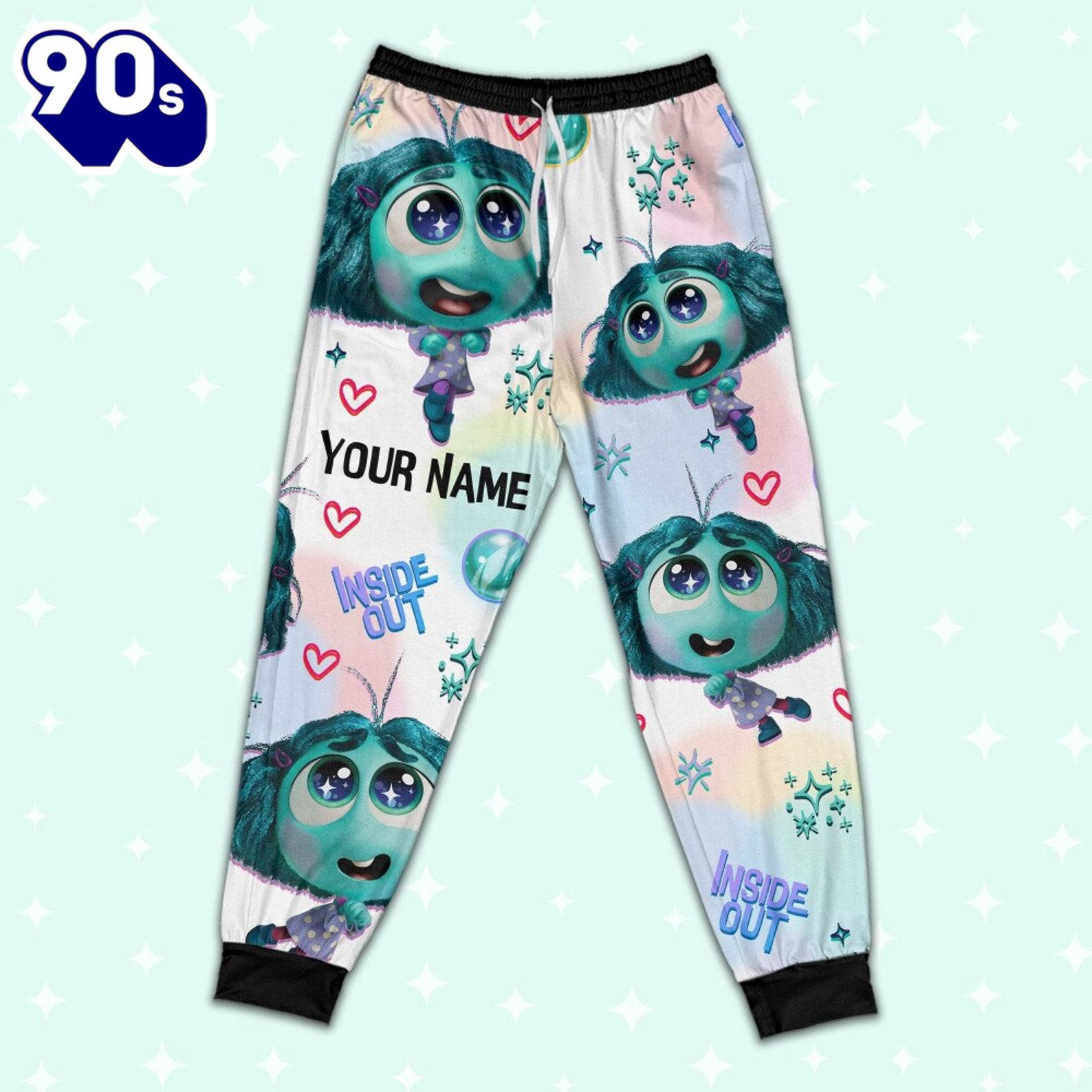 Custom Disney Inside Out Envy Turquoise Color Pajamas Set - Movie Cartoon Holiday Pajamas Custom Disney Inside Out Envy Turquoise Color Pajamas Set - Movie Cartoon Holiday Pajamas