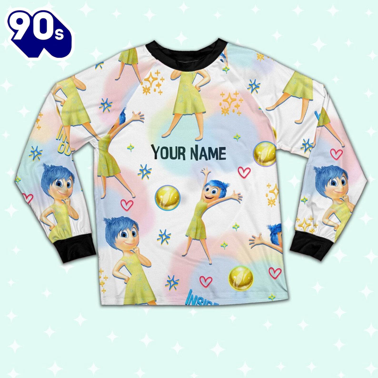 Custom Disney Inside Out Joy Yellow Color Pajamas Set - Family Disneyland Matching Pajamas Set Custom Disney Inside Out Joy Yellow Color Pajamas Set - Family Disneyland Matching Pajamas Set