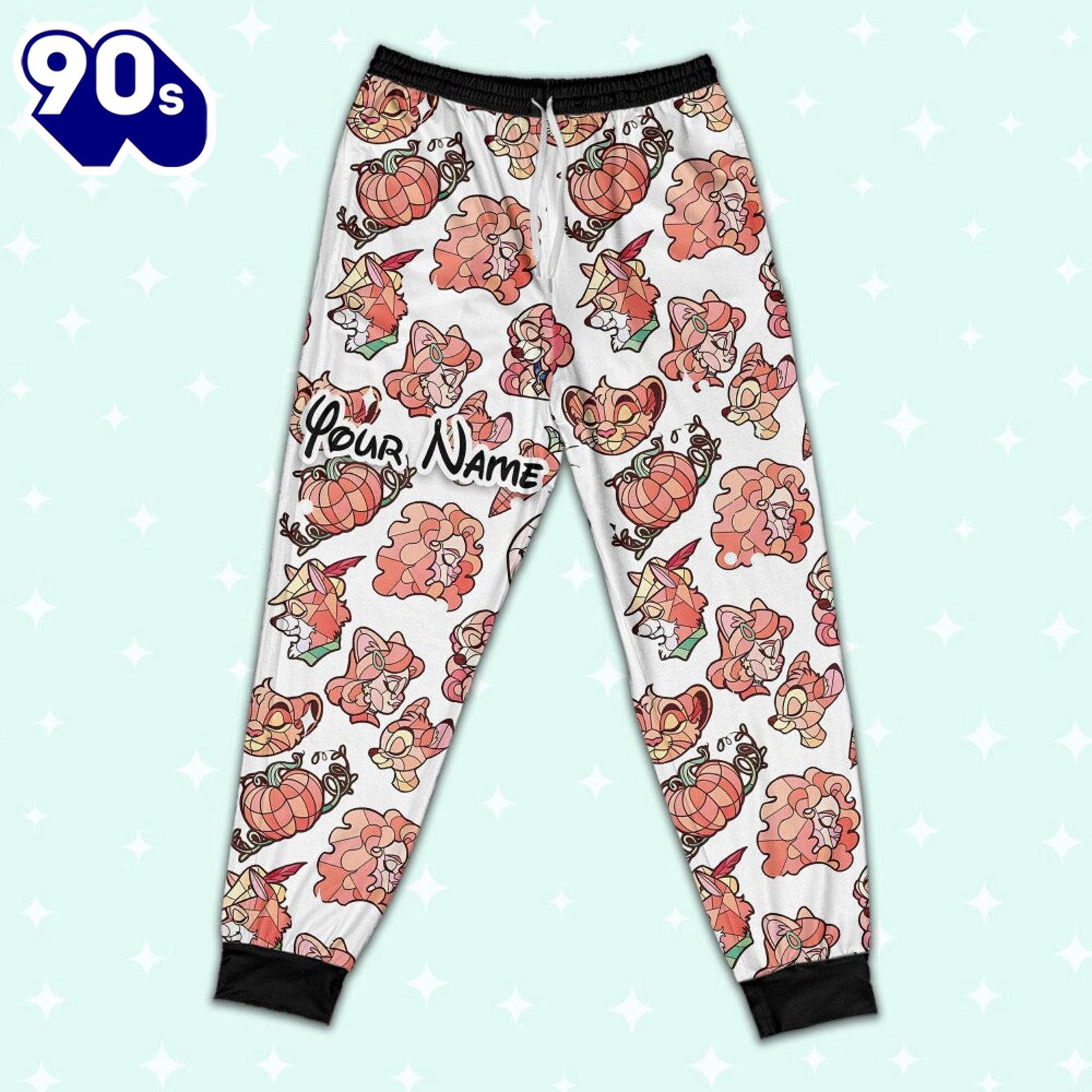Custom Disney Magic Characters Orange Team Pajamas - Movie Cartoon Holiday Pajamas Custom Disney Magic Characters Orange Team Pajamas - Movie Cartoon Holiday Pajamas