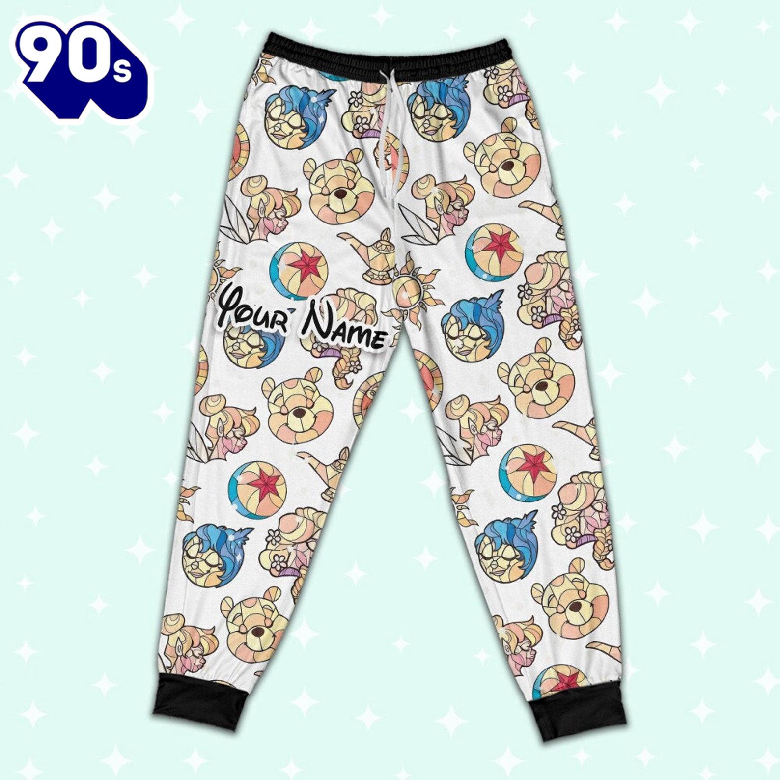 Custom Disney Magic Characters Yellow Team Pajamas - Movie Cartoon Holiday Pajamas Custom Disney Magic Characters Yellow Team Pajamas - Movie Cartoon Holiday Pajamas