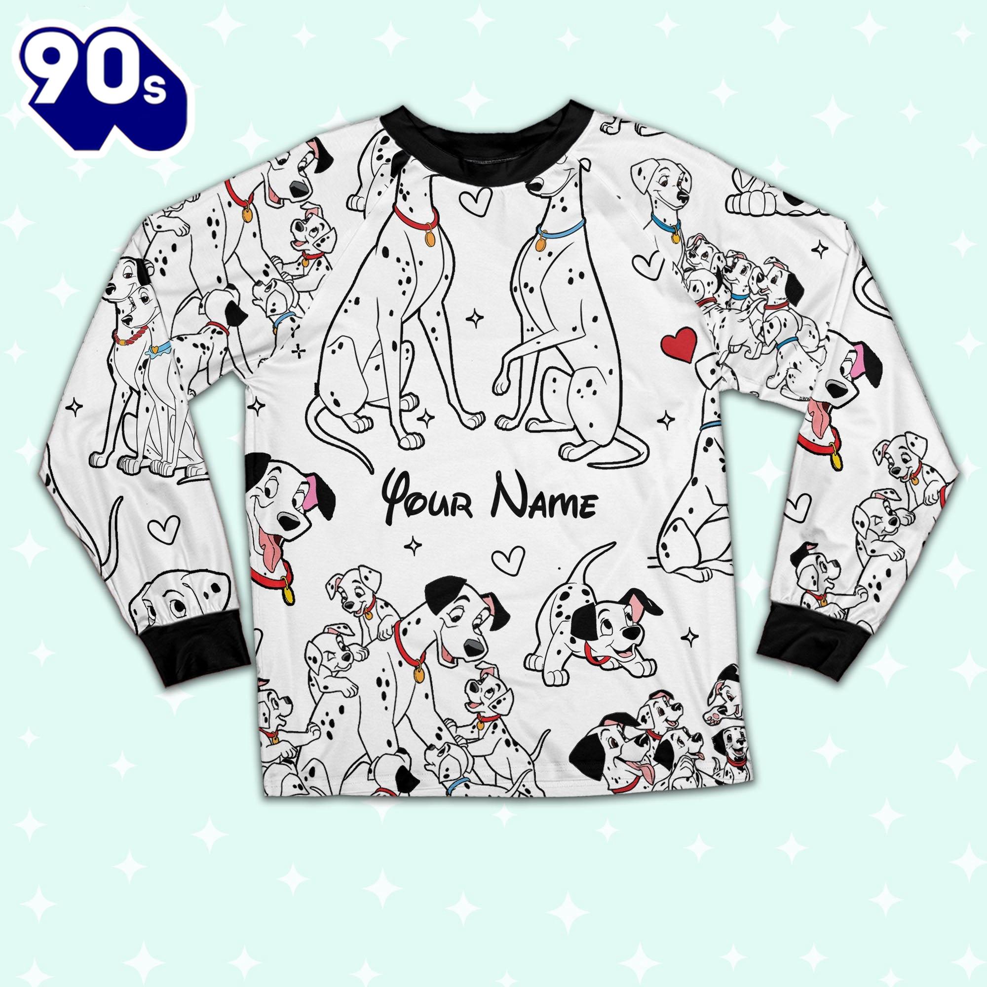 Custom Disney Mother and Father Day 101 Dalmatians Colorful Pajamas - Family Disneyland Matching Pajamas Set Custom Disney Mother and Father Day 101 Dalmatians Colorful Pajamas - Family Disneyland Matching Pajamas Set