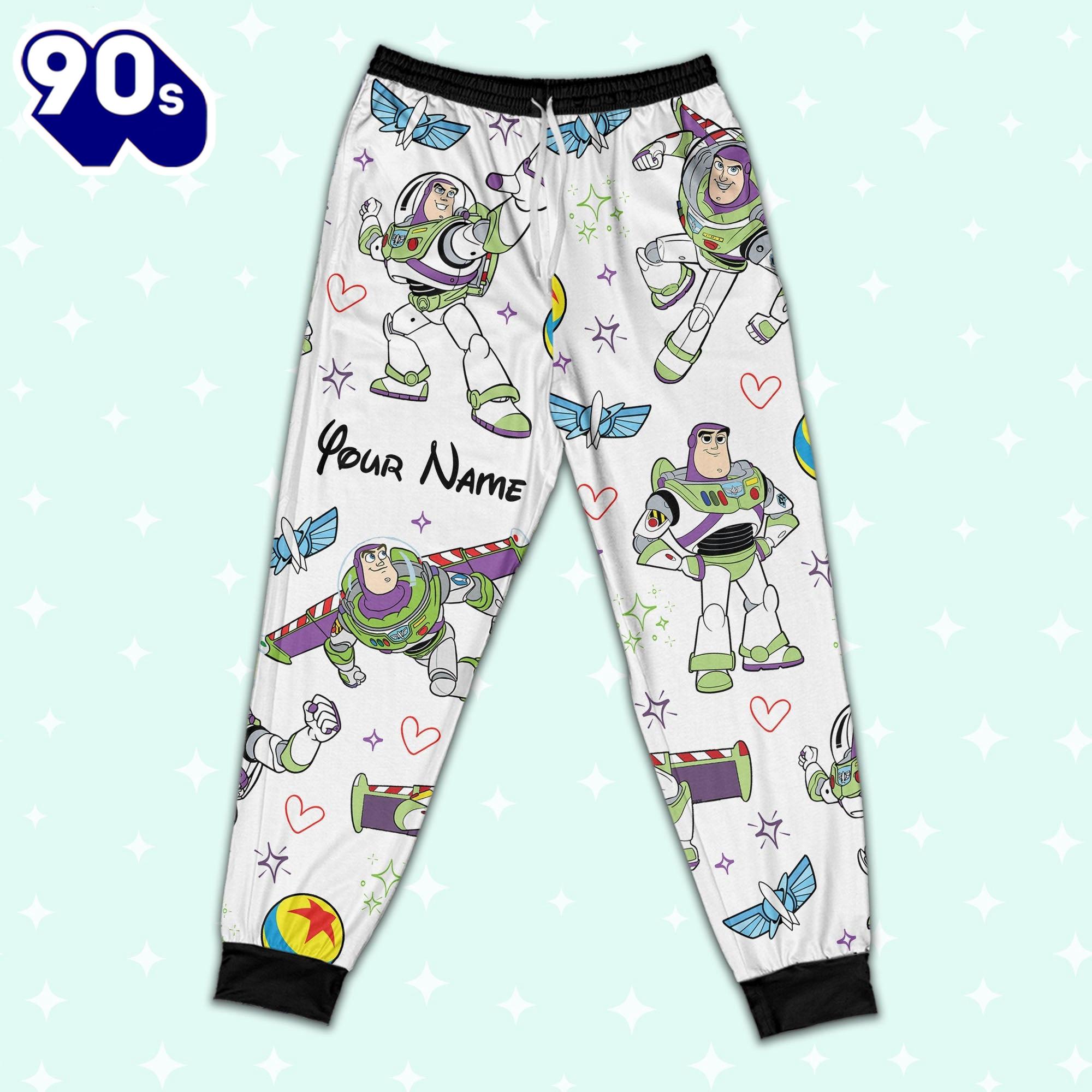 Custom Disney Toy Story Buzz Lightyear Colorful Pajamas - Family Disneyland Matching Pajamas Set Custom Disney Toy Story Buzz Lightyear Colorful Pajamas - Family Disneyland Matching Pajamas Set