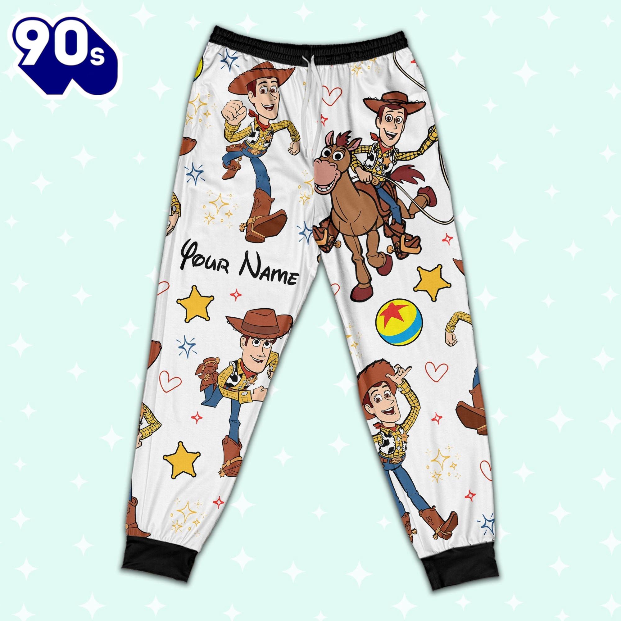Custom Disney Toy Story Woody Colorful Pajamas - Family Disneyland Matching Pajamas Set Custom Disney Toy Story Woody Colorful Pajamas - Family Disneyland Matching Pajamas Set