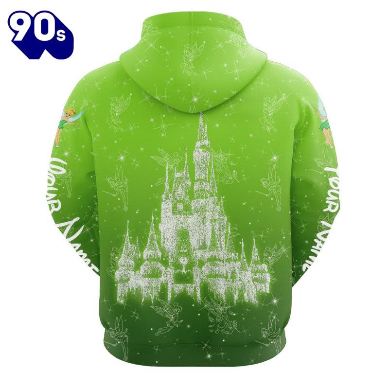 Custom Just A Girl Tinker Bell Glitter Pattern Hoodie And Capris Leggings Set Custom Just A Girl Tinker Bell Glitter Pattern Hoodie And Capris Leggings Set