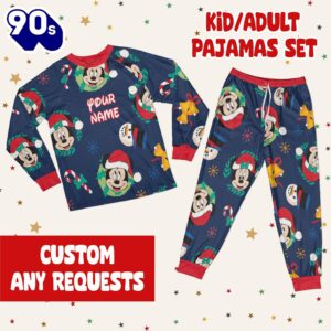 Custom Mickey Friends Pajamas Set – Family Disneyland Matching Pajamas Set