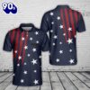 Custom Name American Flag 4th Of July Polo Shirt Gift Summer