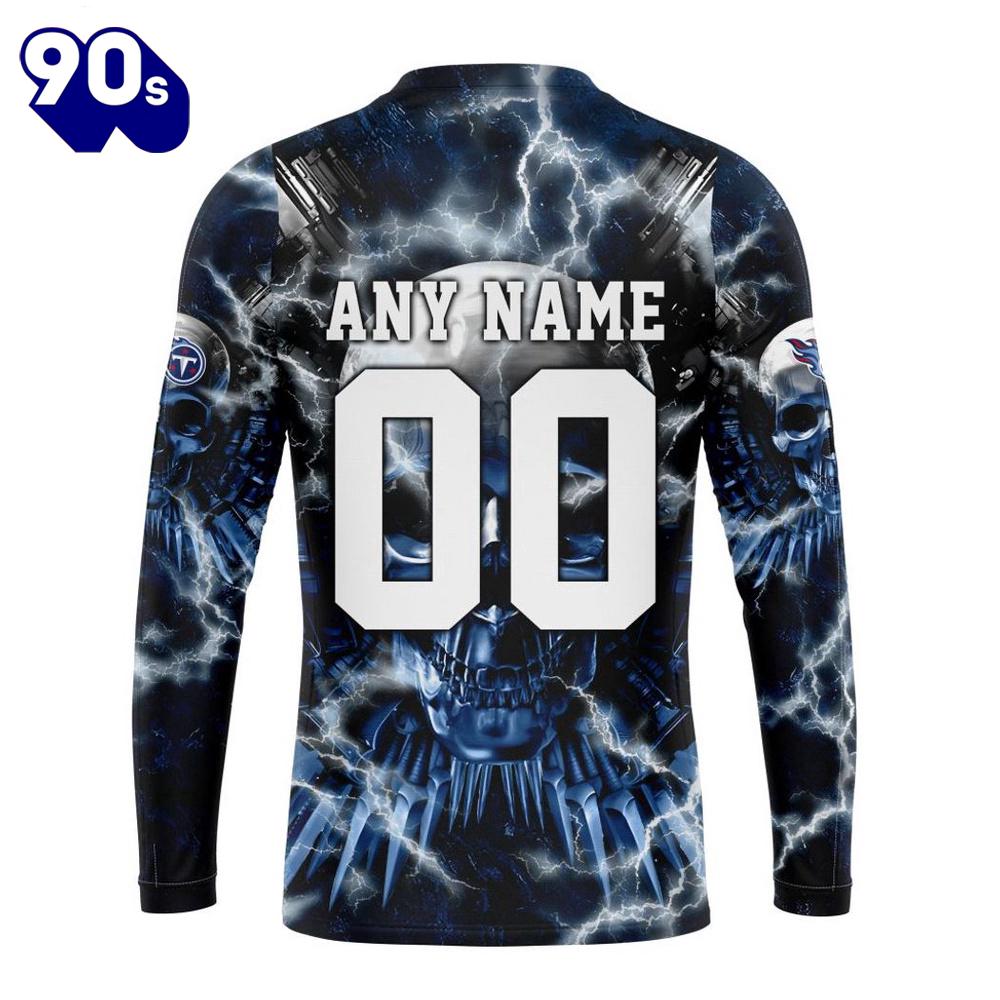 Custom Name And Number NFL Tennessee Titans Expendables Skull Halloween 3D Sweatshirt Custom Name And Number NFL Tennessee Titans Expendables Skull Halloween 3D Sweatshirt
