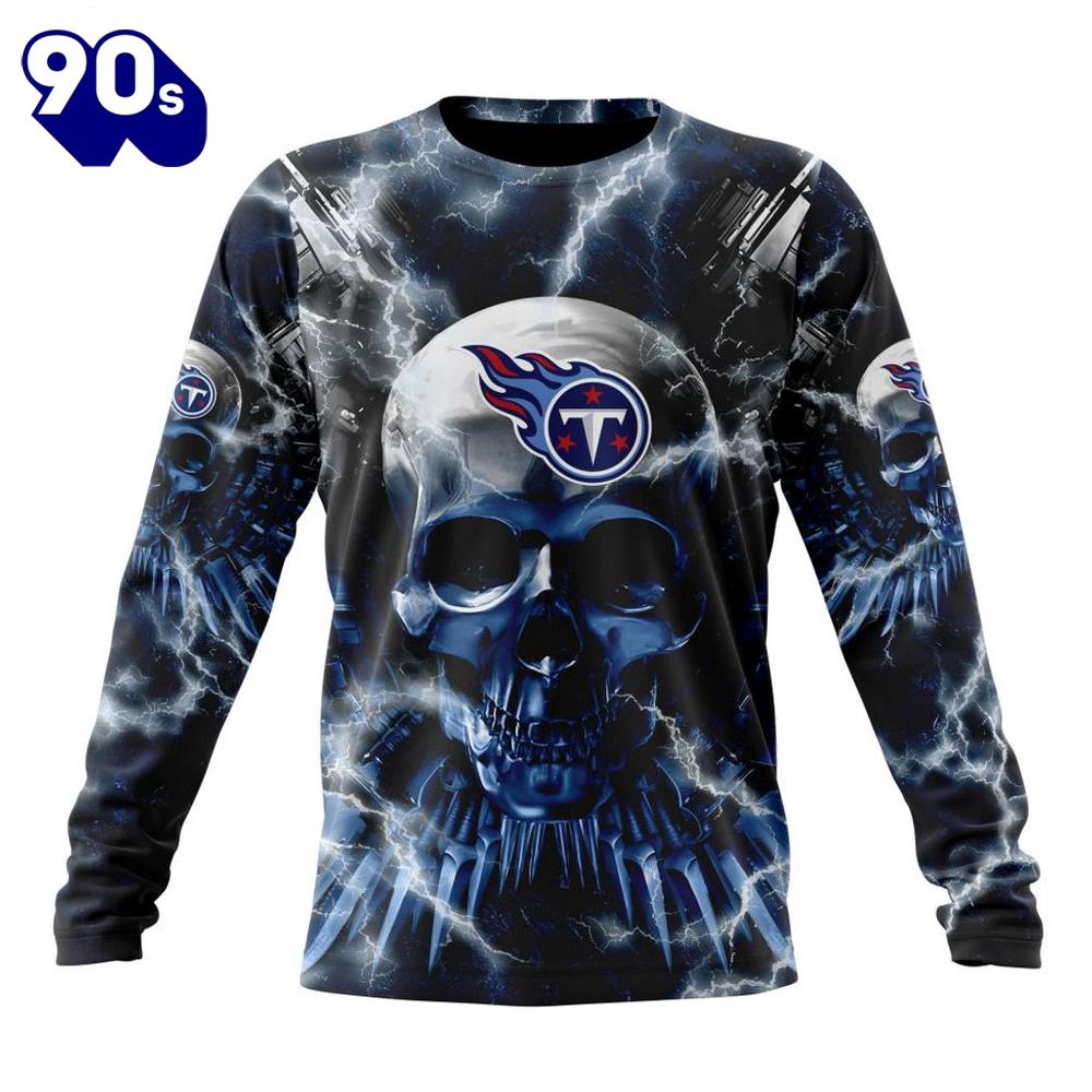 Custom Name And Number NFL Tennessee Titans Expendables Skull Halloween 3D Sweatshirt Custom Name And Number NFL Tennessee Titans Expendables Skull Halloween 3D Sweatshirt