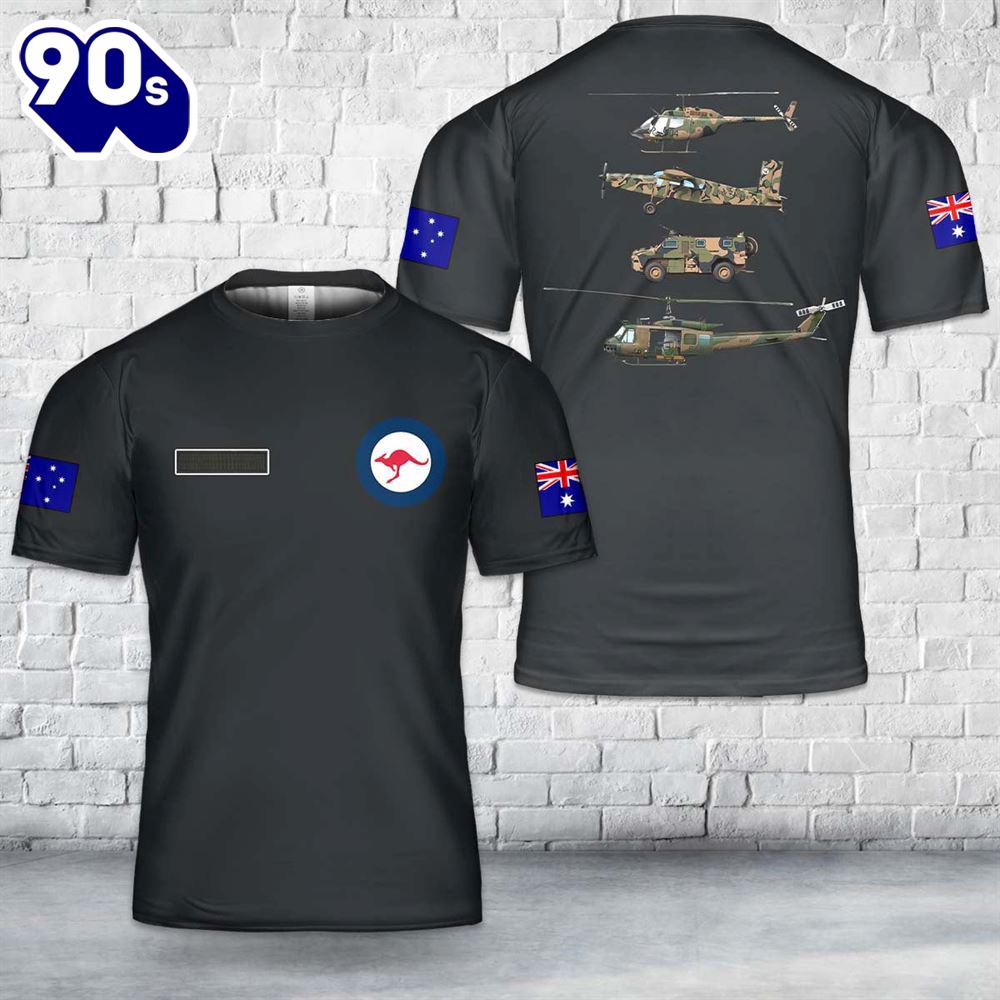 Custom Name Australian Army T-Shirt 3D Custom Name Australian Army T-Shirt 3D
