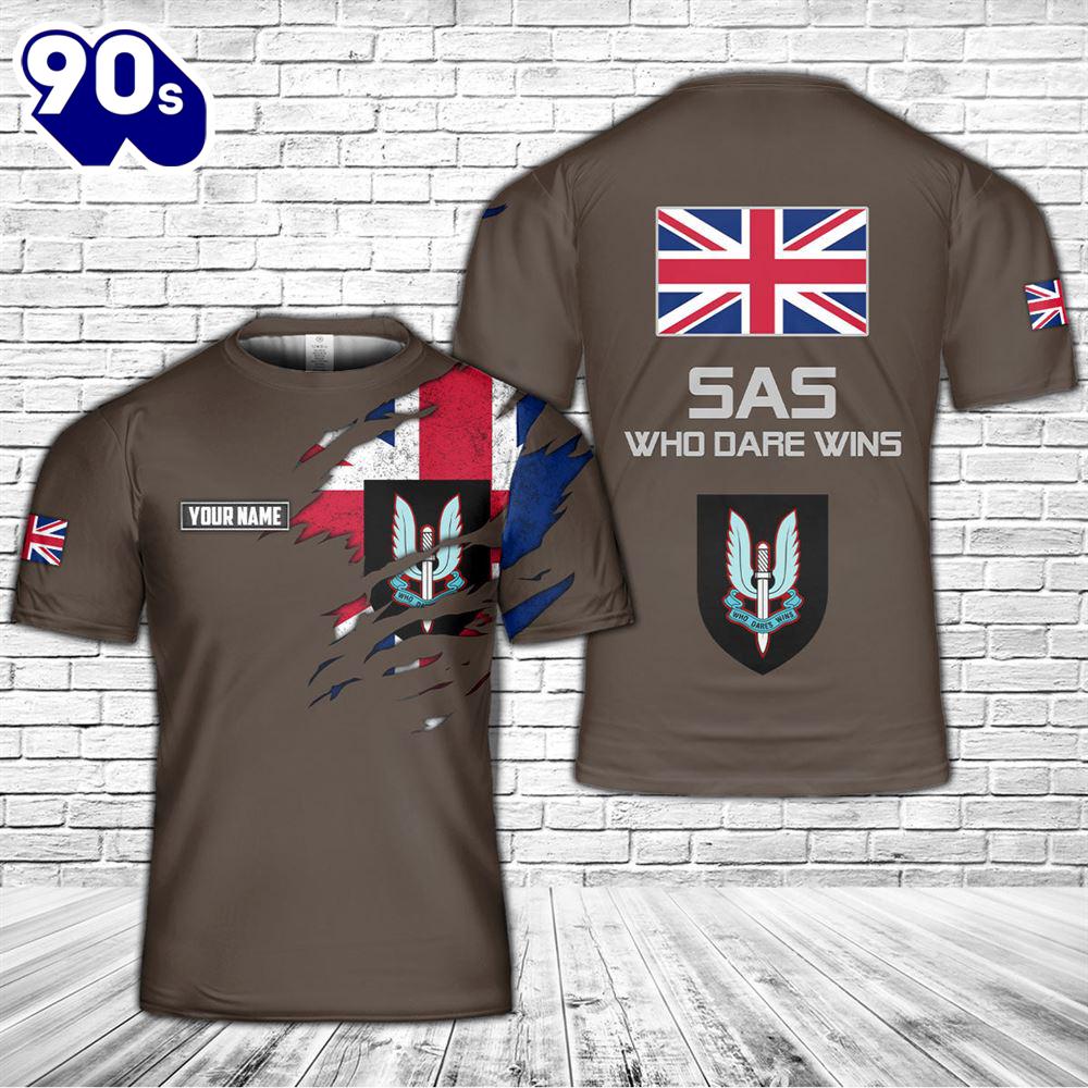 Custom Name British Army Special Air Service 3D T-Shirt Custom Name British Army Special Air Service 3D T-Shirt
