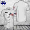 Custom Name Golf American Flag 4th Of July Patriotic Polo Shirt Gift Summer