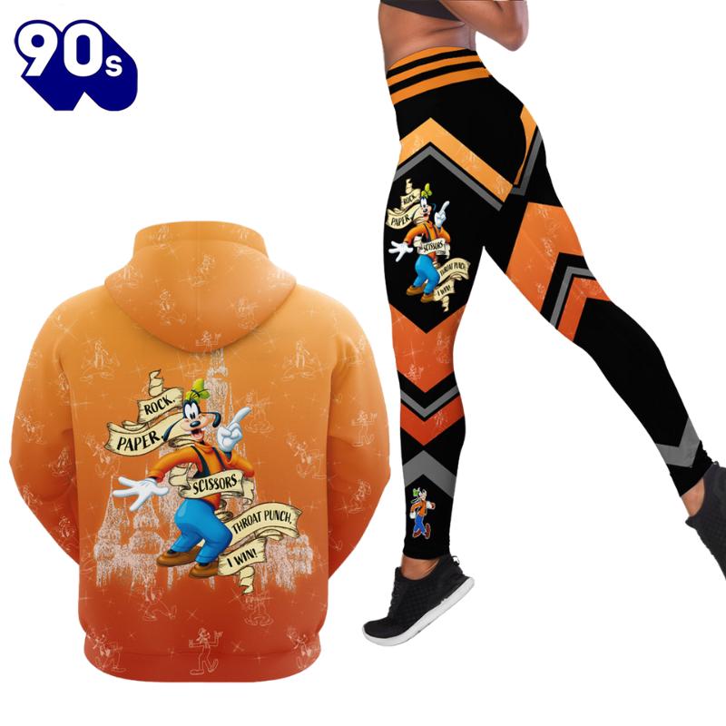 Custom Name Goofy Rock Paper Hoodie And Leggings Set Custom Name Goofy Rock Paper Hoodie And Leggings Set