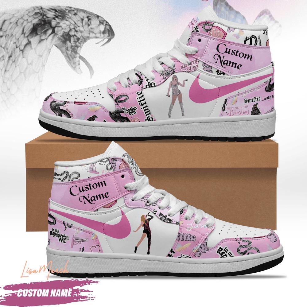 Custom Name In My Reputation Era Taylor Swift Air Jordan 1 Sneakers AJ1 Shoes Custom Name In My Reputation Era Taylor Swift Air Jordan 1 Sneakers AJ1 Shoes