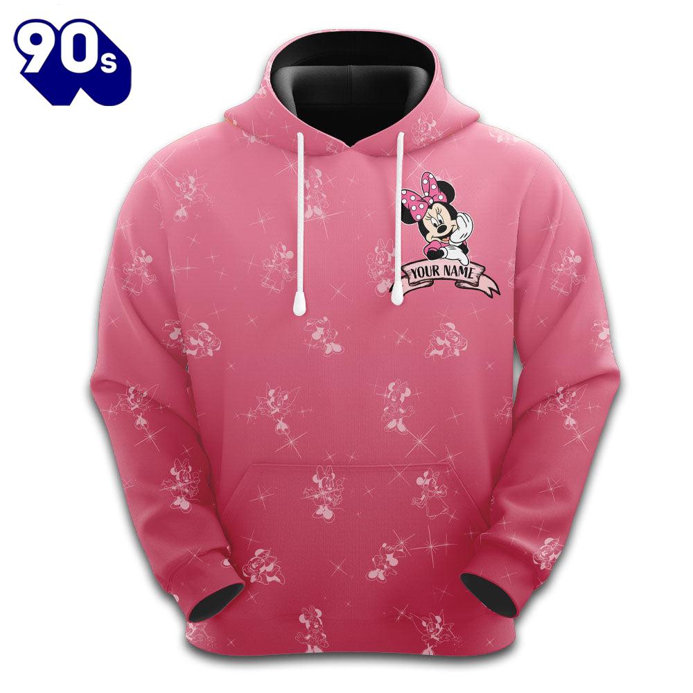 Custom Name Minnie Mouse Rock Paper Hoodie And Leggings Set Custom Name Minnie Mouse Rock Paper Hoodie And Leggings Set