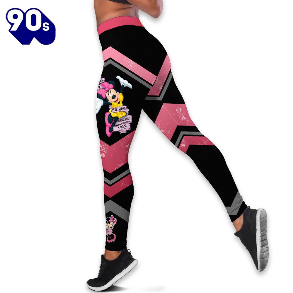 Custom Name Minnie Mouse Rock Paper Hoodie And Leggings Set Custom Name Minnie Mouse Rock Paper Hoodie And Leggings Set