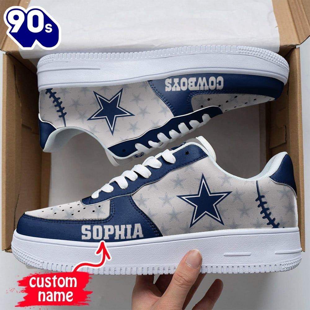 Custom Name NFL Dallas Cowboys Air Force 1 Custom Name NFL Dallas Cowboys Air Force 1