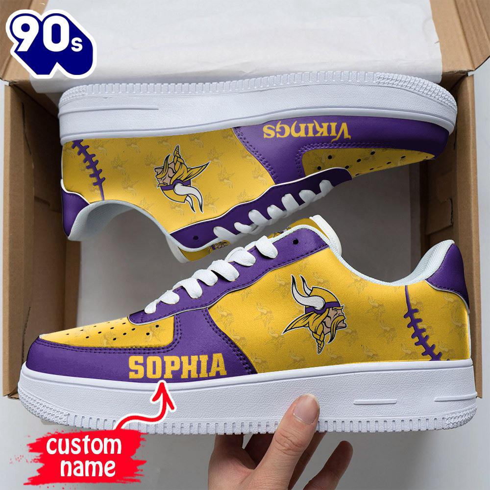 Custom Name NFL Minnesota Vikings Air Force 1 Custom Name NFL Minnesota Vikings Air Force 1