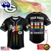Green Bay Packers NFL Pride Month 2026 Custom Baseball Jersey