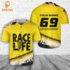Custom Name & Number Racing Baseball Jersey 4th Of July