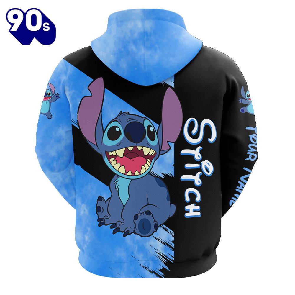 Custom Name Stitch Pattern Themed Hoodie And Leggings Set Custom Name Stitch Pattern Themed Hoodie And Leggings Set