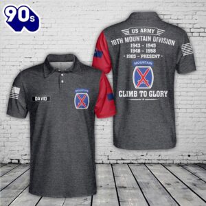 Custom Name US Army 10th…