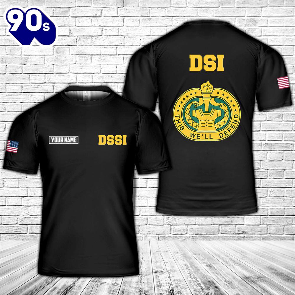 Custom Name US Army Drill Sergeant Identification Badge 3D T-Shirt Custom Name US Army Drill Sergeant Identification Badge 3D T-Shirt