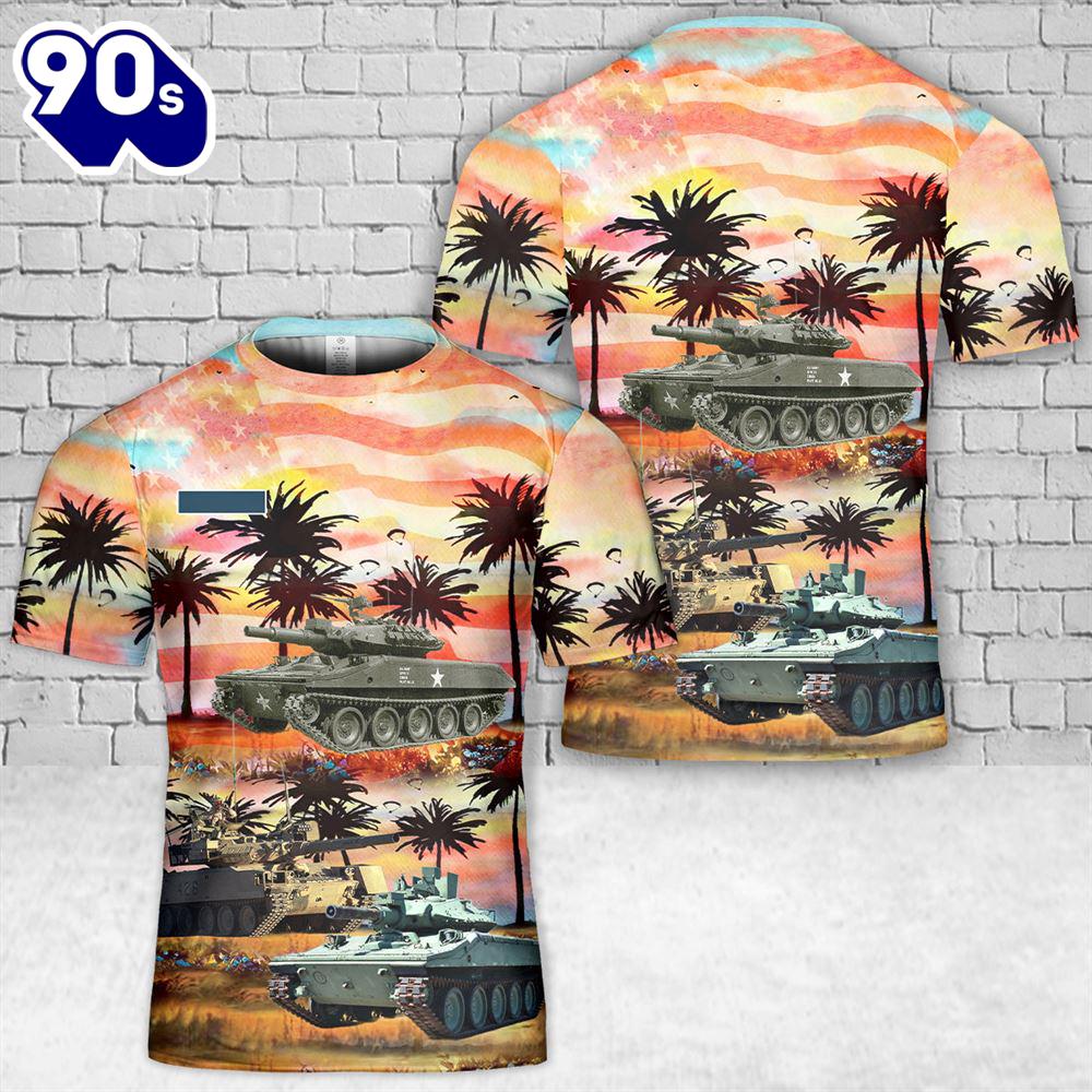 Custom Name US Army M551 Sheridan T-Shirt 3D Custom Name US Army M551 Sheridan T-Shirt 3D
