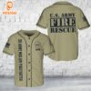 Custom Name US Army MOS 12M Firefighter Baseball Jersey 4th Of July
