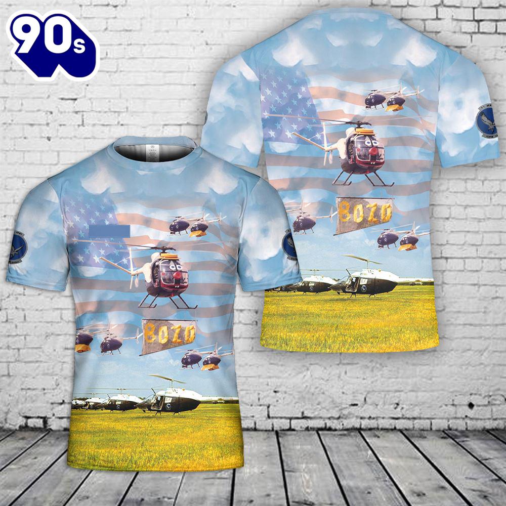 Custom Name US Army Silver Eagles helicopter display team T-Shirt 3D Custom Name US Army Silver Eagles helicopter display team T-Shirt 3D