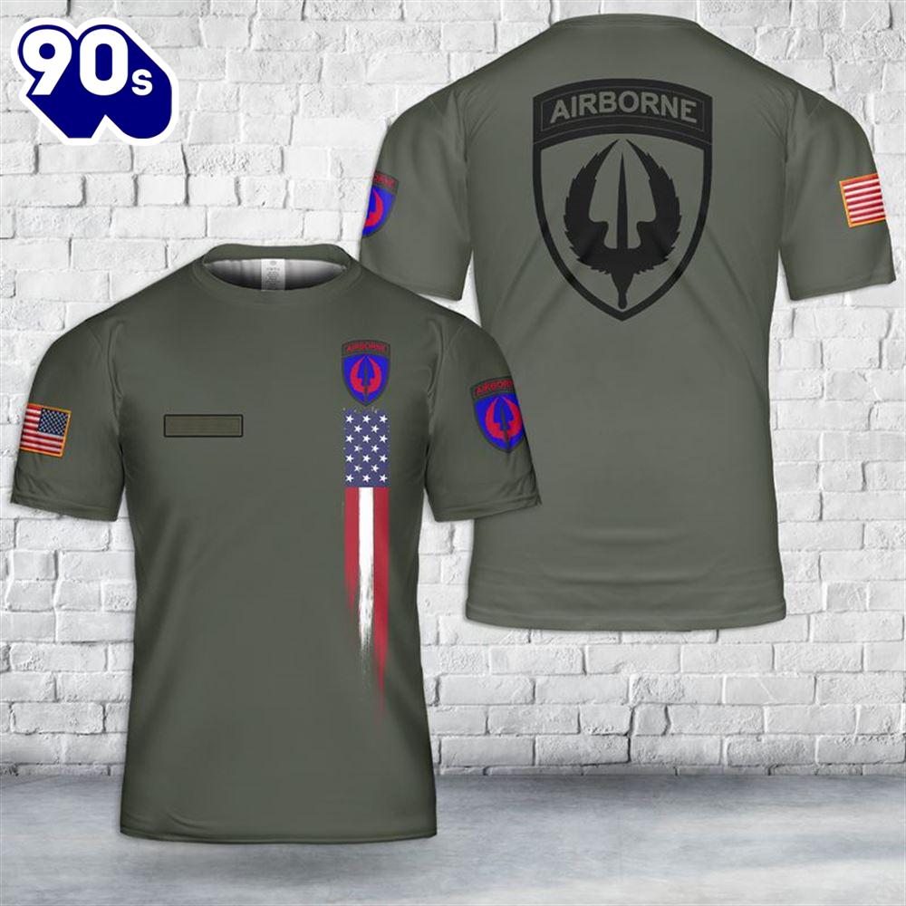 Custom Name US Army Special Operations Aviation Command (USASOAC) T-Shirt 3D Custom Name US Army Special Operations Aviation Command (USASOAC) T-Shirt 3D