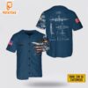 Custom Name US Navy Lockheed P-3 Orion Baseball Jersey  4th Of July