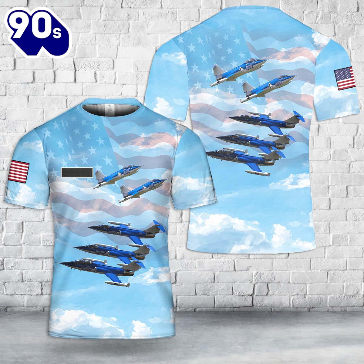 Custom Name US The Starfighters aerial acrobatic team T-Shirt 3D , Veteran Shirt Custom Name US The Starfighters aerial acrobatic team T-Shirt 3D , Veteran Shirt
