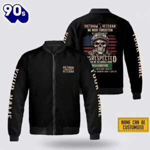 Custom Name Vietnam Veteran We Were Forgotten Bomber Jacket