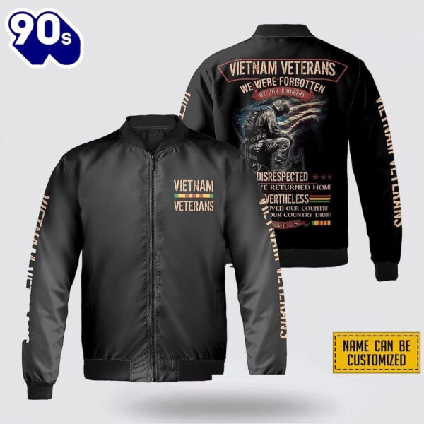Custom Name We Were Forgotten Vietnam Veterans Bomber Jacket