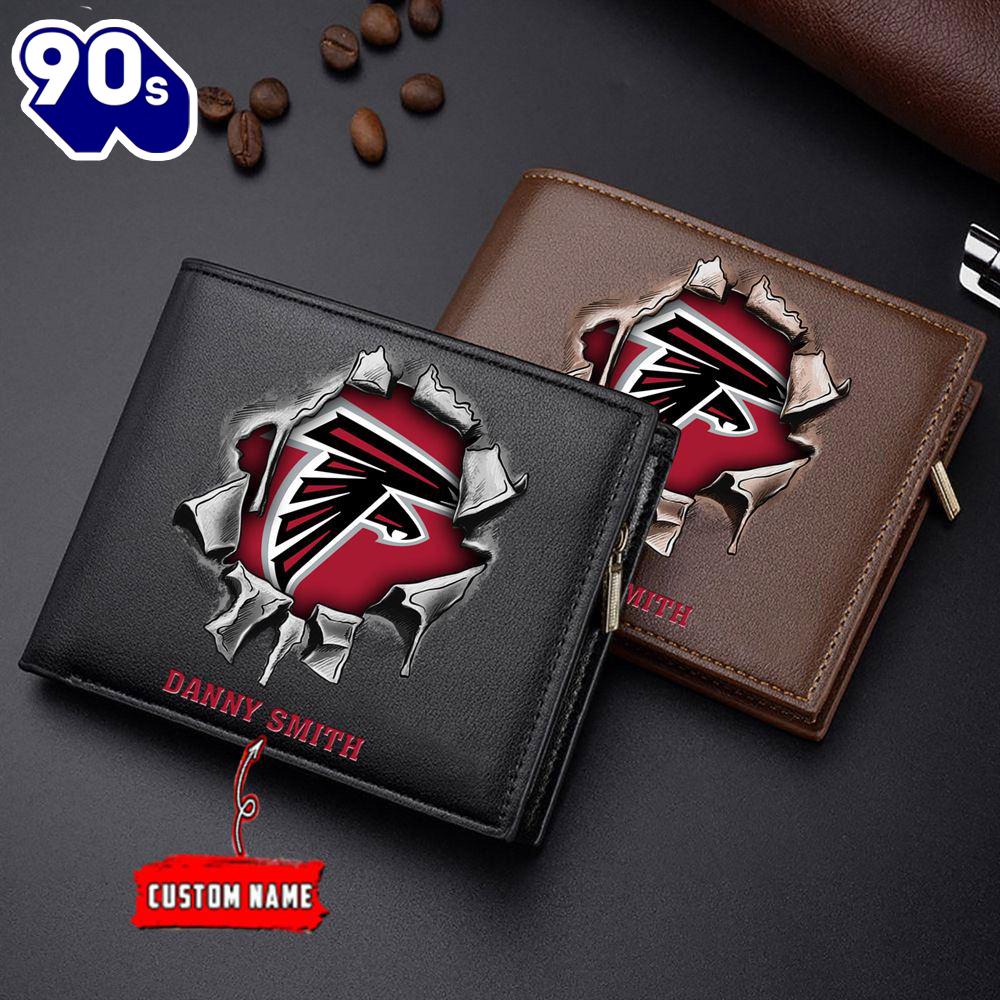 Custom NFL Atlanta Falcons Wallet Gift For Fans Men Custom NFL Atlanta Falcons Wallet Gift For Fans Men