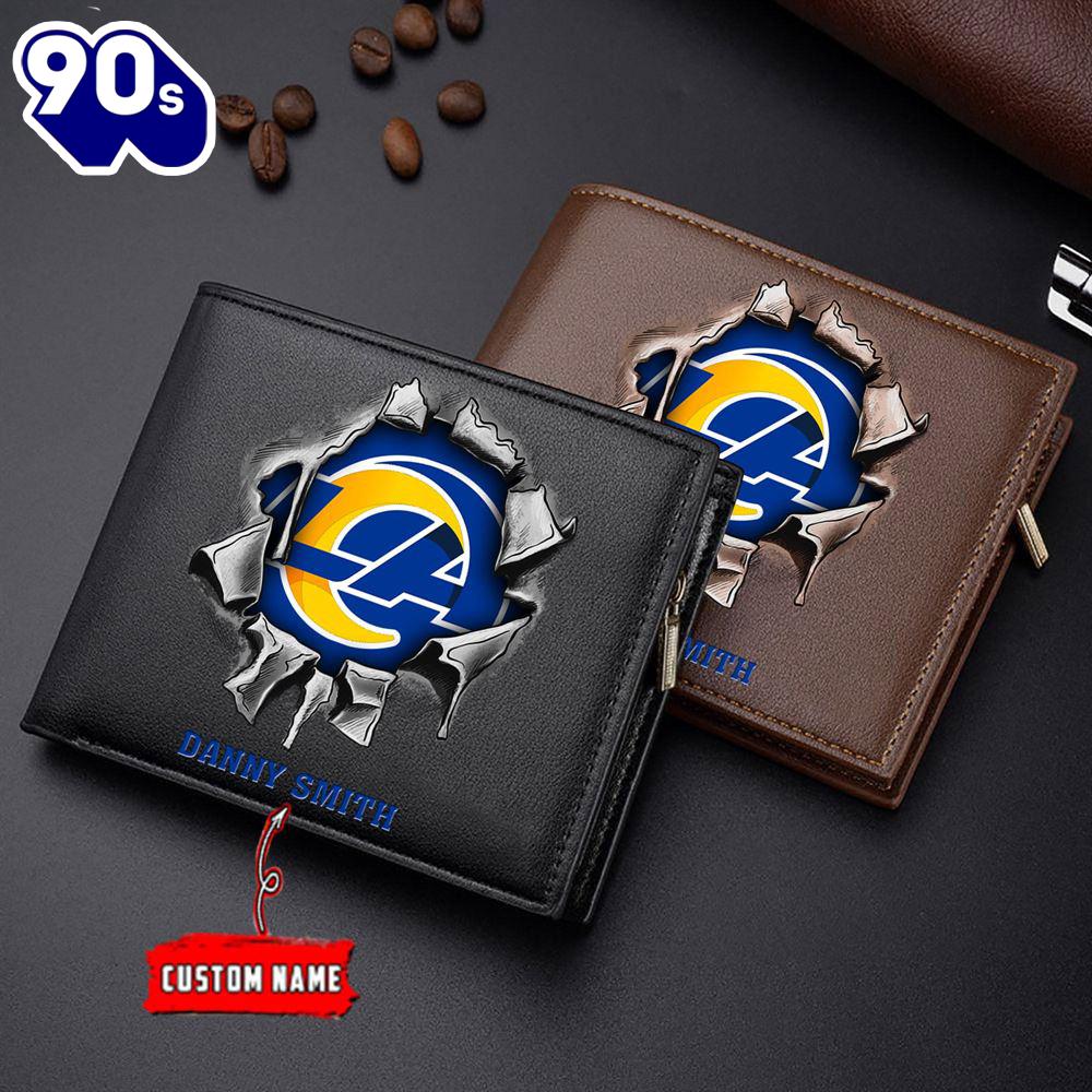 Custom NFL Los Angeles Rams Wallet Gift For Fans Men Custom NFL Los Angeles Rams Wallet Gift For Fans Men