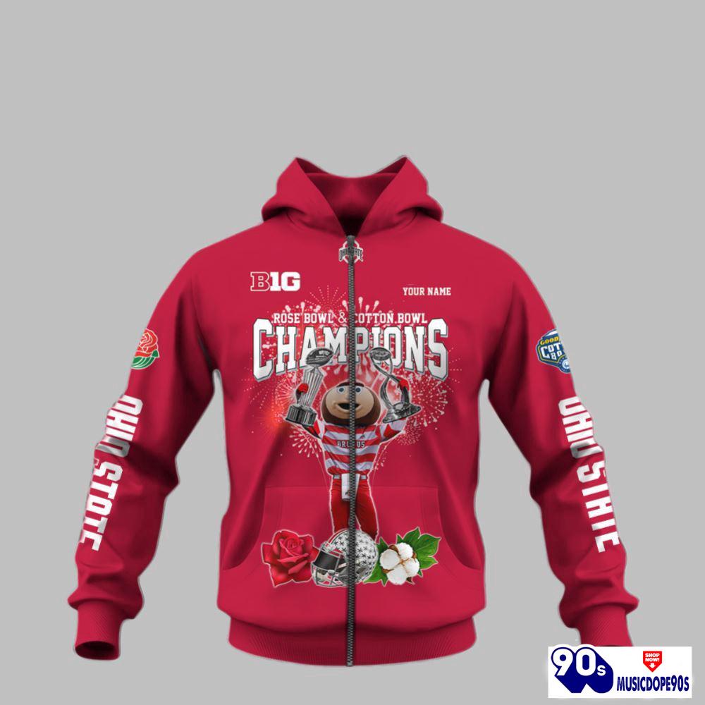 Custom Ohio State Rose Bow and Cotton Bowl Champions Shirt Custom Ohio State Rose Bow and Cotton Bowl Champions Shirt