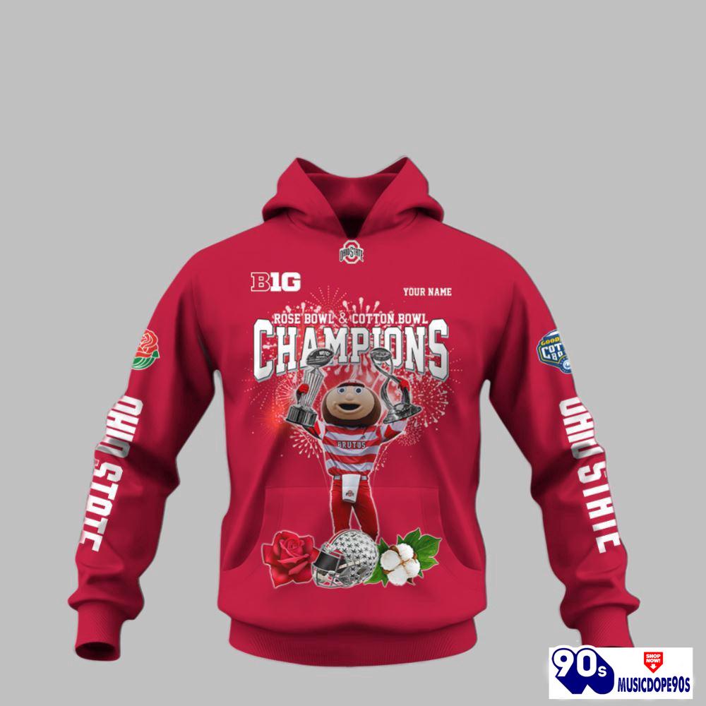Custom Ohio State Rose Bow and Cotton Bowl Champions Shirt Custom Ohio State Rose Bow and Cotton Bowl Champions Shirt