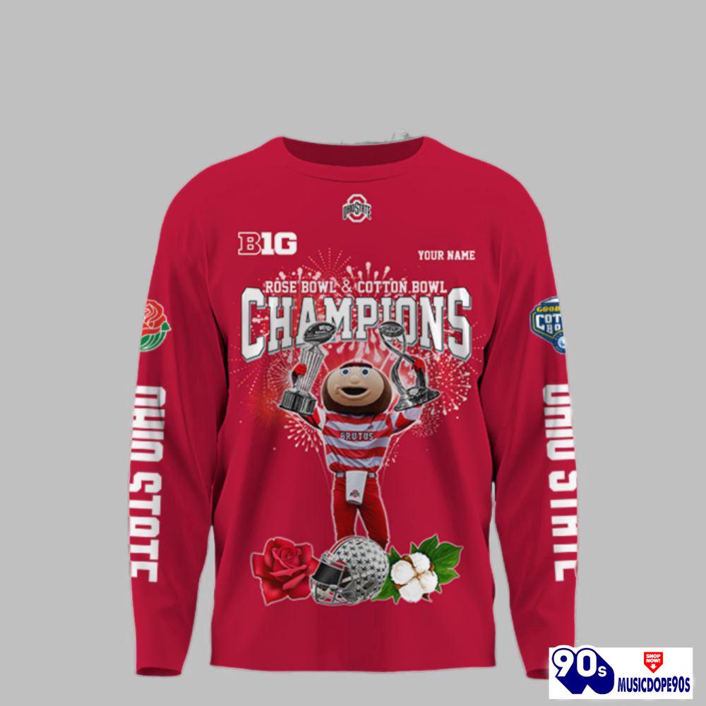 Custom Ohio State Rose Bow and Cotton Bowl Champions Shirt Custom Ohio State Rose Bow and Cotton Bowl Champions Shirt