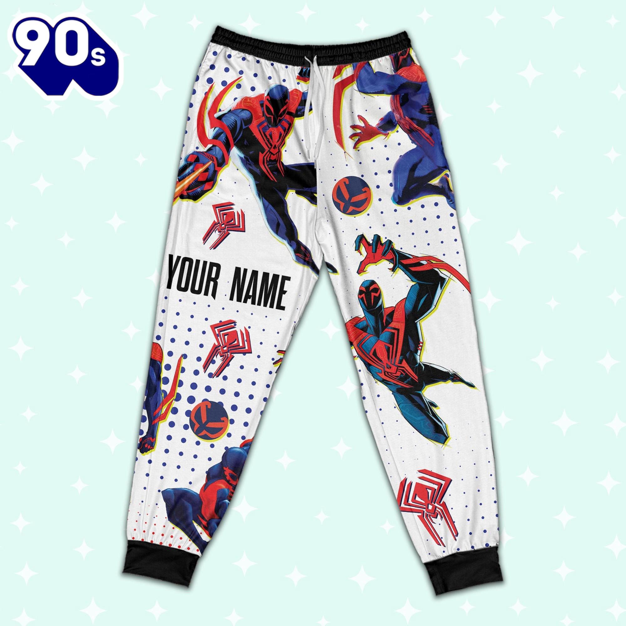Custom Spiderman 2099 Colorful Pajamas - Movie Cartoon Holiday Pajamas Custom Spiderman 2099 Colorful Pajamas - Movie Cartoon Holiday Pajamas