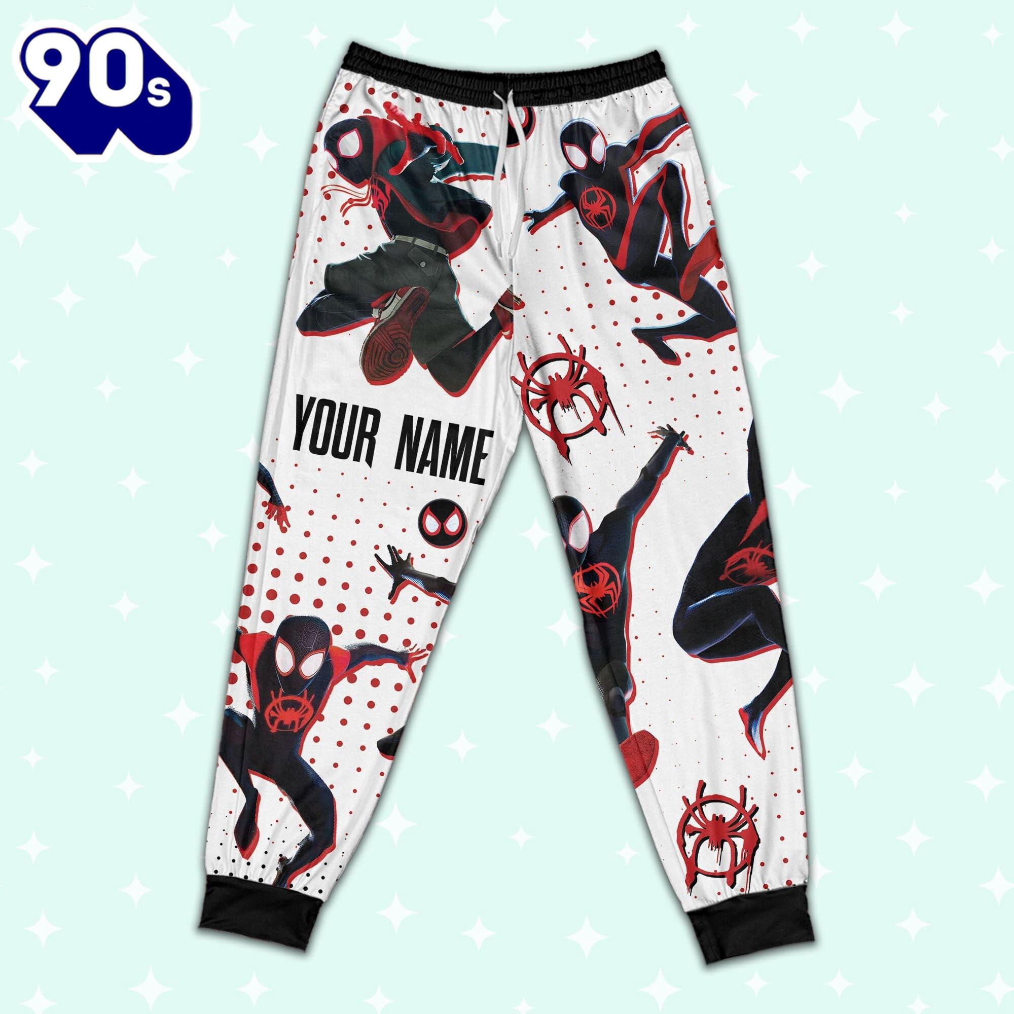 Custom Spiderman Miles Morales Colorful Pajamas - Family Disneyland Matching Pajamas Set Custom Spiderman Miles Morales Colorful Pajamas - Family Disneyland Matching Pajamas Set