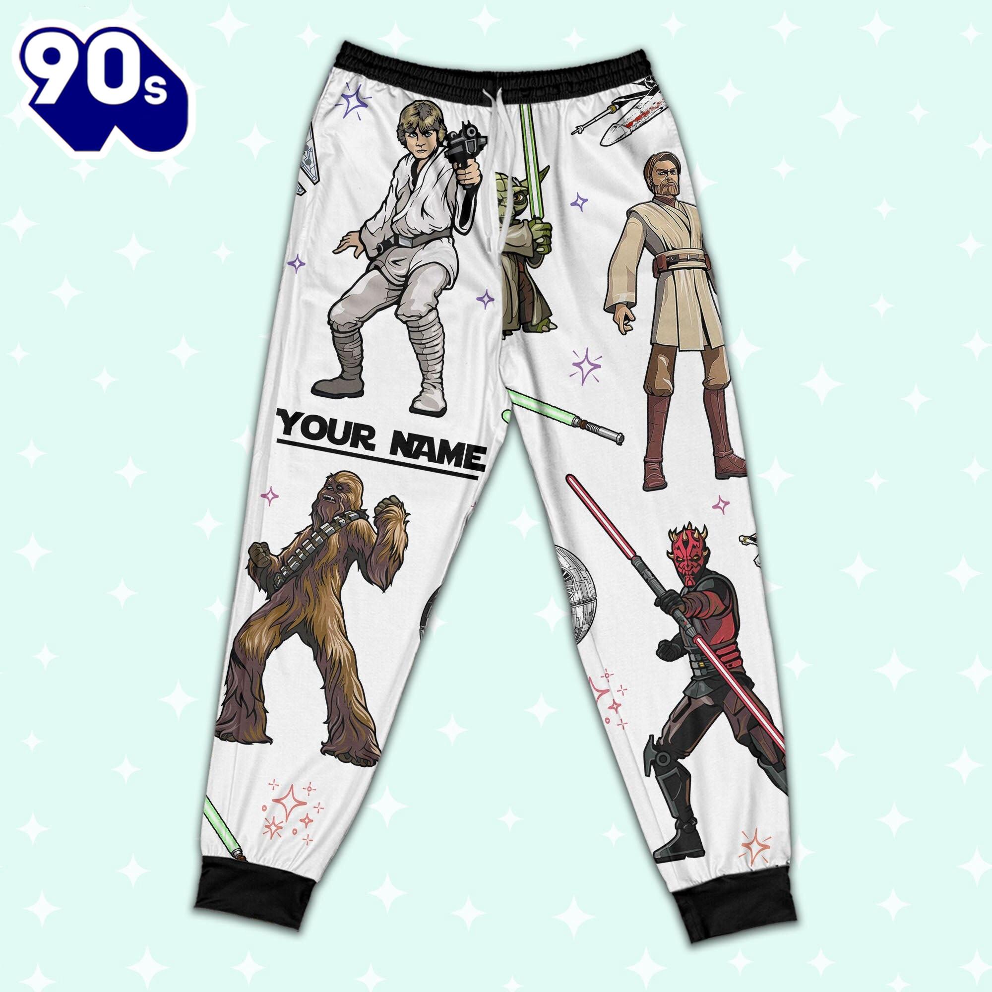 Custom Star Wars Characters Colorful Pajamas - Family Disneyland Matching Pajamas Set Custom Star Wars Characters Colorful Pajamas - Family Disneyland Matching Pajamas Set